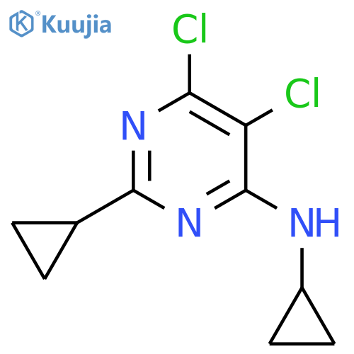 4-Pyrimidinamine, 5,6-dichloro-N,2-dicyclopropyl- structure