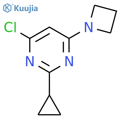 4-(azetidin-1-yl)-6-chloro-2-cyclopropylpyrimidine structure