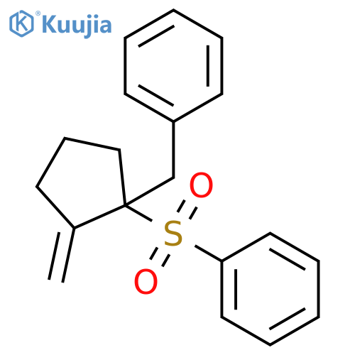 Benzene, [[2-methylene-1-(phenylmethyl)cyclopentyl]sulfonyl]- structure