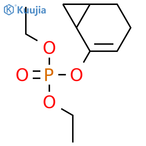 Phosphoric acid, diethyl tricyclo[4.1.0.02,7]hept-3-en-3-yl ester structure
