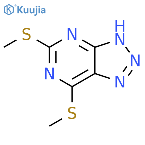 1H-1,2,3-Triazolo[4,5-d]pyrimidine, 5,7-bis(methylthio)- structure