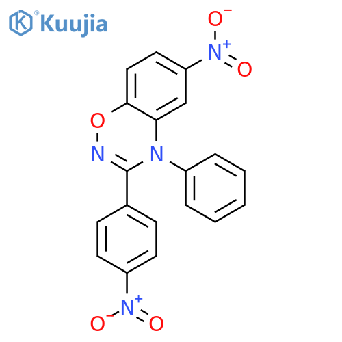 4H-1,2,4-Benzoxadiazine, 6-nitro-3-(4-nitrophenyl)-4-phenyl- structure