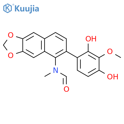 Formamide,N-[6-(2,4-dihydroxy-3-methoxyphenyl)naphtho[2,3-d]-1,3-dioxol-5-yl]-N-methyl- structure
