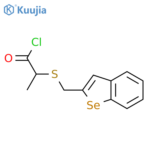 Propanoyl chloride, 2-[(benzo[b]selenophene-2-ylmethyl)thio]- structure