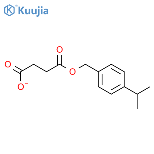 Butanedioic acid, mono[[4-(1-methylethyl)phenyl]methyl] ester structure