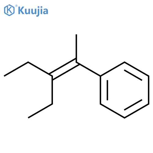Benzene, (2-ethyl-1-methyl-1-butenyl)- structure