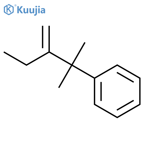 Benzene, (1,1-dimethyl-2-methylenebutyl)- structure