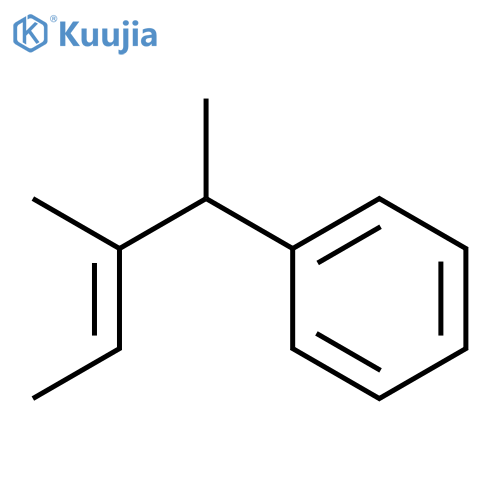 Benzene, (1,2-dimethyl-2-butenyl)- structure