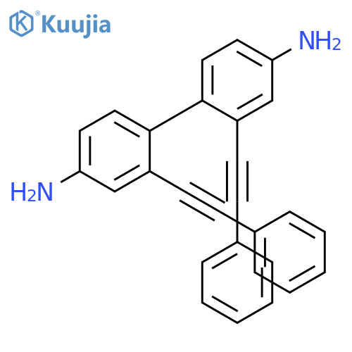 [1,1'-Biphenyl]-4,4'-diamine, 2,2'-bis(phenylethynyl)- structure