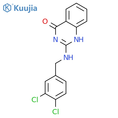 4(1H)-Quinazolinone, 2-[[(3,4-dichlorophenyl)methyl]amino]- structure