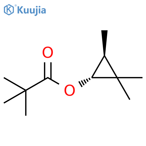 Propanoic acid, 2,2-dimethyl-, 2,2,3-trimethylcyclopropyl ester, trans- (9CI) structure