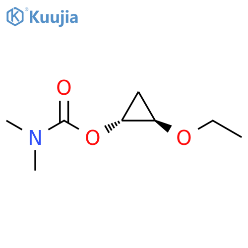 Carbamic acid, dimethyl-, 2-ethoxycyclopropyl ester, trans- (9CI) structure