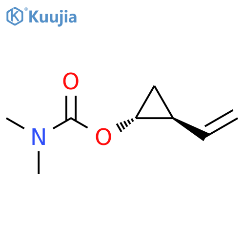Carbamic acid, dimethyl-, 2-ethenylcyclopropyl ester, trans- structure