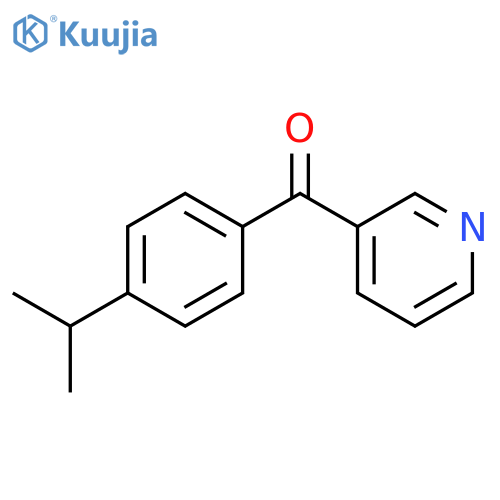 3-4-(propan-2-yl)benzoylpyridine structure
