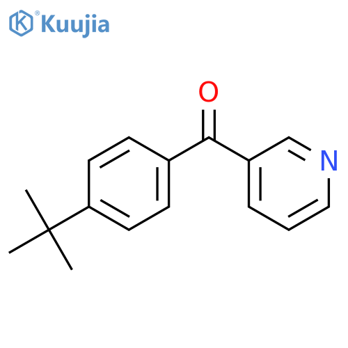 Methanone, [4-(1,1-dimethylethyl)phenyl]-3-pyridinyl- structure