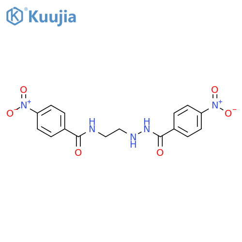 Benzoic acid, 4-nitro-, 2-[2-[(4-nitrobenzoyl)amino]ethyl]hydrazide structure