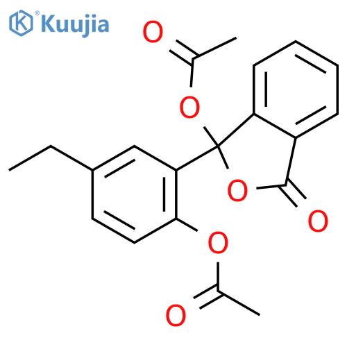1(3H)-Isobenzofuranone, 3-(acetyloxy)-3-[2-(acetyloxy)-5-ethylphenyl]- structure