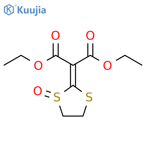 Propanedioic acid, (1-oxido-1,3-dithiolan-2-ylidene)-, diethyl ester structure