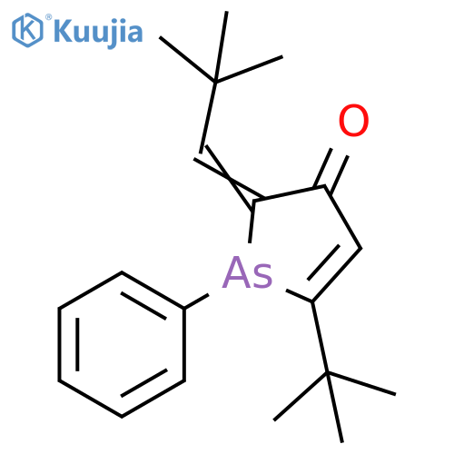 3H-Arsol-3-one,5-(1,1-dimethylethyl)-2-(2,2-dimethylpropylidene)-1,2-dihydro-1-phenyl- structure