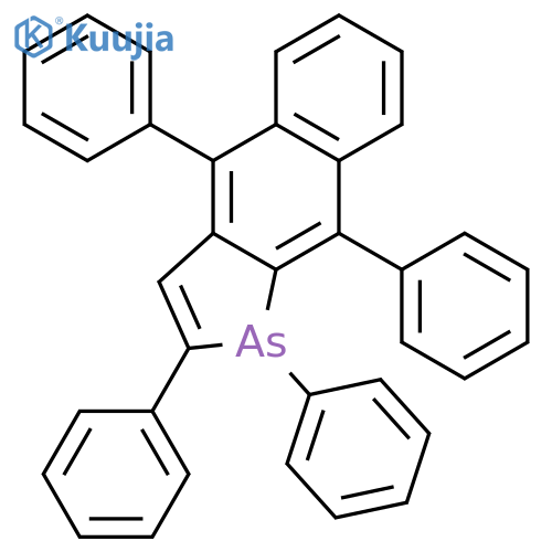 1H-Benz[f]arsindole, 1,2,4,9-tetraphenyl- structure