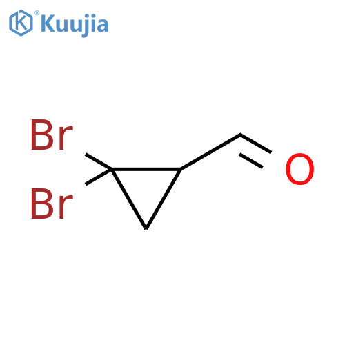 2,2-dibromocyclopropane-1-carbaldehyde structure