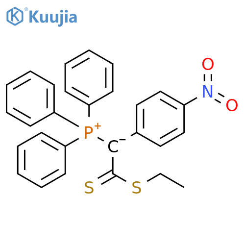 Phosphonium, [2-(ethylthio)-1-(4-nitrophenyl)-2-thioxoethyl]triphenyl-, inner salt structure