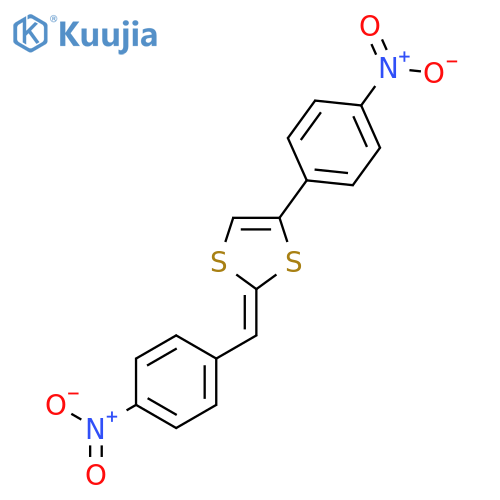 1,3-Dithiole, 4-(4-nitrophenyl)-2-[(4-nitrophenyl)methylene]- structure