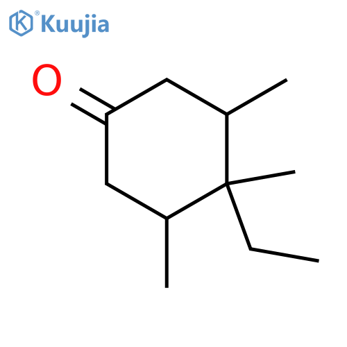 Cyclohexanone, 4-ethyl-3,4,5-trimethyl- structure
