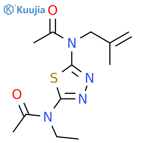 Acetamide,N-[5-(acetylethylamino)-1,3,4-thiadiazol-2-yl]-N-(2-methyl-2-propenyl)- structure