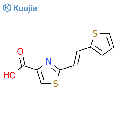 4-Thiazolecarboxylic acid, 2-[2-(2-thienyl)ethenyl]- structure