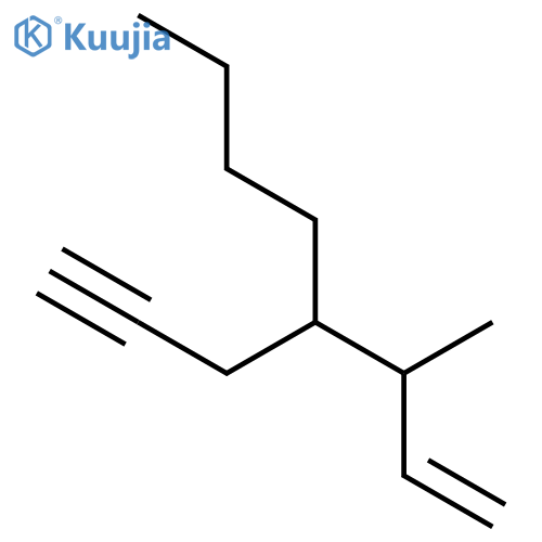 1-Octene, 3-methyl-4-(2-propynyl)- structure