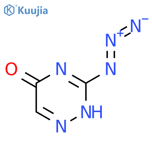 1,2,4-Triazin-5(2H)-one, 3-azido- structure