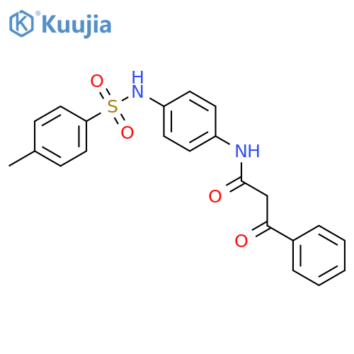 3-oxo-3-phenyl-N-[4-[[(p-tolyl)sulphonyl]amino]phenyl]propionamide structure