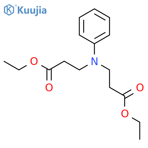 ethyl 3-(N-(3-ethoxy-3-oxopropyl)anilino)propanoate structure