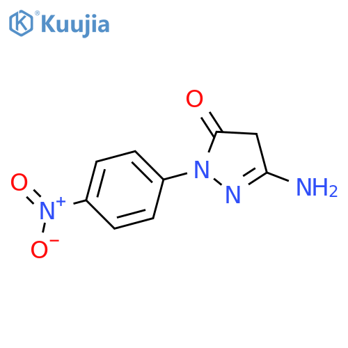 3H-Pyrazol-3-one, 5-amino-2,4-dihydro-2-(4-nitrophenyl)- structure