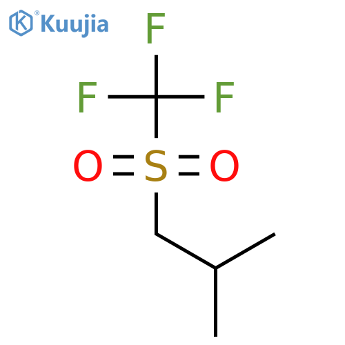 Propane, 2-methyl-1-[(trifluoromethyl)sulfonyl]- structure