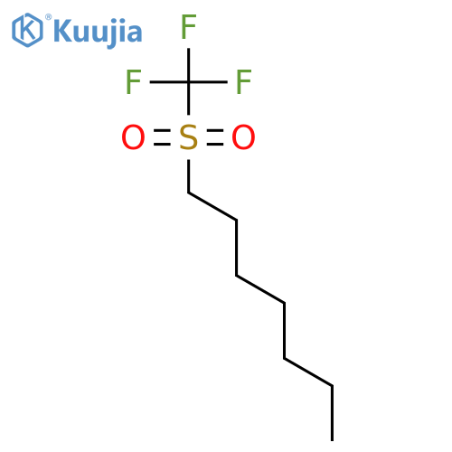 Heptane, 1-[(trifluoromethyl)sulfonyl]- structure