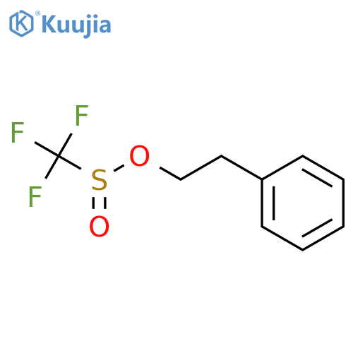Methanesulfinic acid, trifluoro-, 2-phenylethyl ester structure