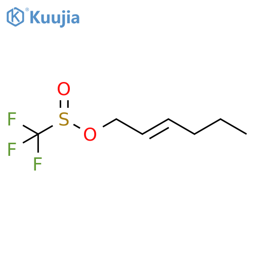 Methanesulfinic acid, trifluoro-, 2-hexenyl ester, (E)- (9CI) structure