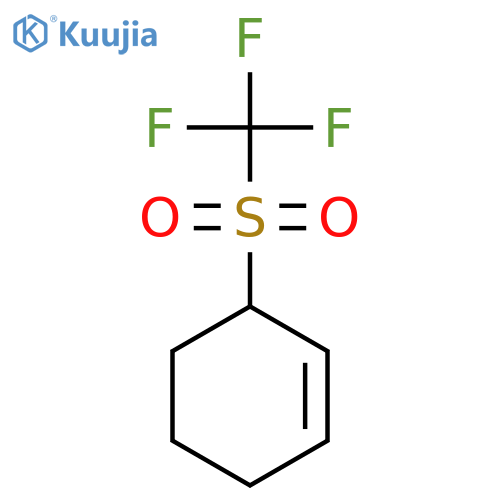 Cyclohexene, 3-[(trifluoromethyl)sulfonyl]- structure