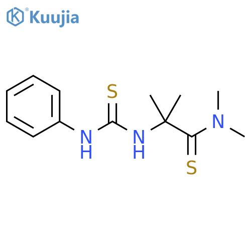 Propanethioamide,N,N,2-trimethyl-2-[[(phenylamino)thioxomethyl]amino]- structure