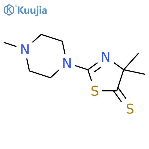 5(4H)-Thiazolethione, 4,4-dimethyl-2-(4-methyl-1-piperazinyl)- structure