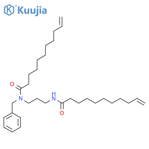 10-Undecenamide,N-[3-[(1-oxo-10-undecenyl)amino]propyl]-N-(phenylmethyl)- structure