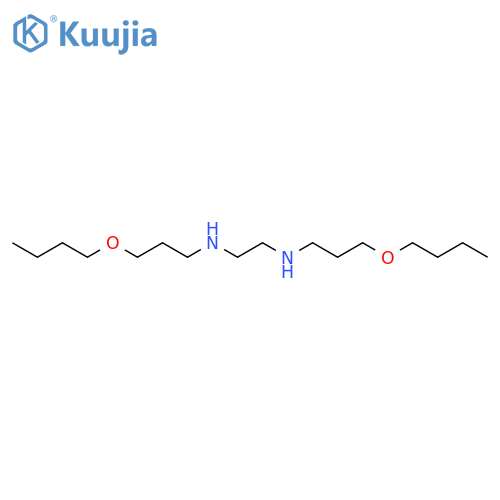 1,2-Ethanediamine, N,N'-bis(3-butoxypropyl)- structure