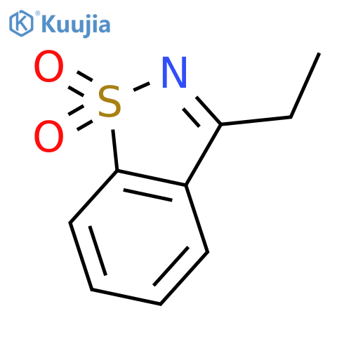 1,2-Benzisothiazole, 3-ethyl-, 1,1-dioxide structure