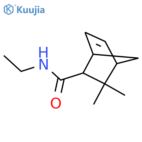 Bicyclo[2.2.1]hept-5-ene-2-carboxamide, N-ethyl-3,3-dimethyl- structure