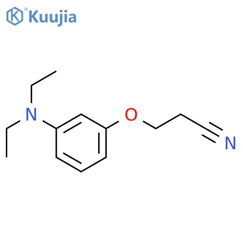 Propanenitrile, 3-[3-(diethylamino)phenoxy]- structure