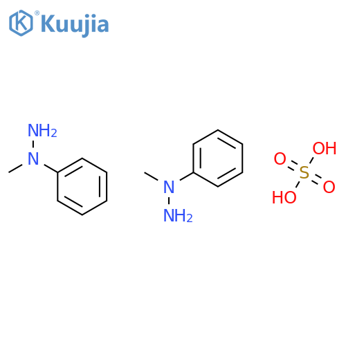 bis(1-methyl-1-phenylhydrazine), sulfuric acid structure