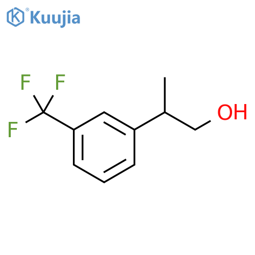 Benzeneethanol, β-methyl-3-(trifluoromethyl)- structure
