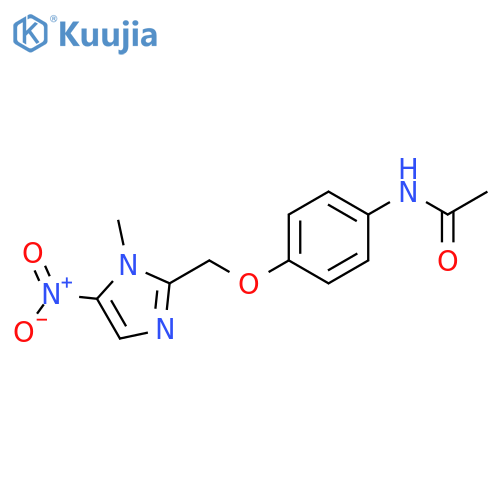 Acetamide, N-[4-[(1-methyl-5-nitro-1H-imidazol-2-yl)methoxy]phenyl]- structure
